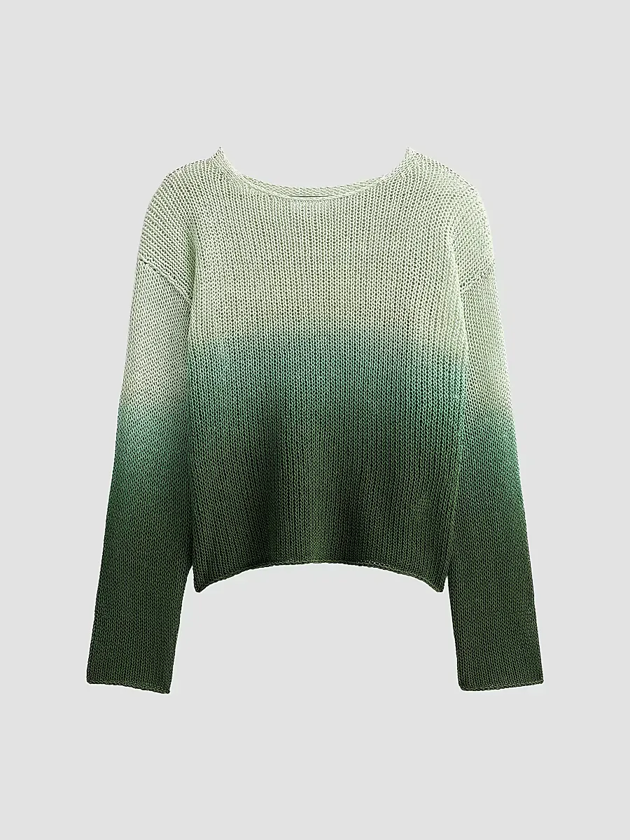 Dip-Dye Cotton-Blend Sweater by Vince