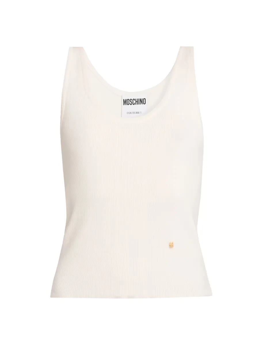 Ultrafine Wool-Silk Tank by Moschino