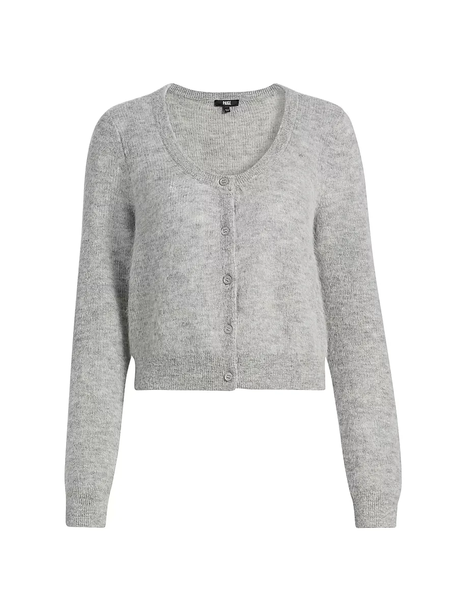 Fortuna Alpaca-Wool Crop Cardigan by PAIGE