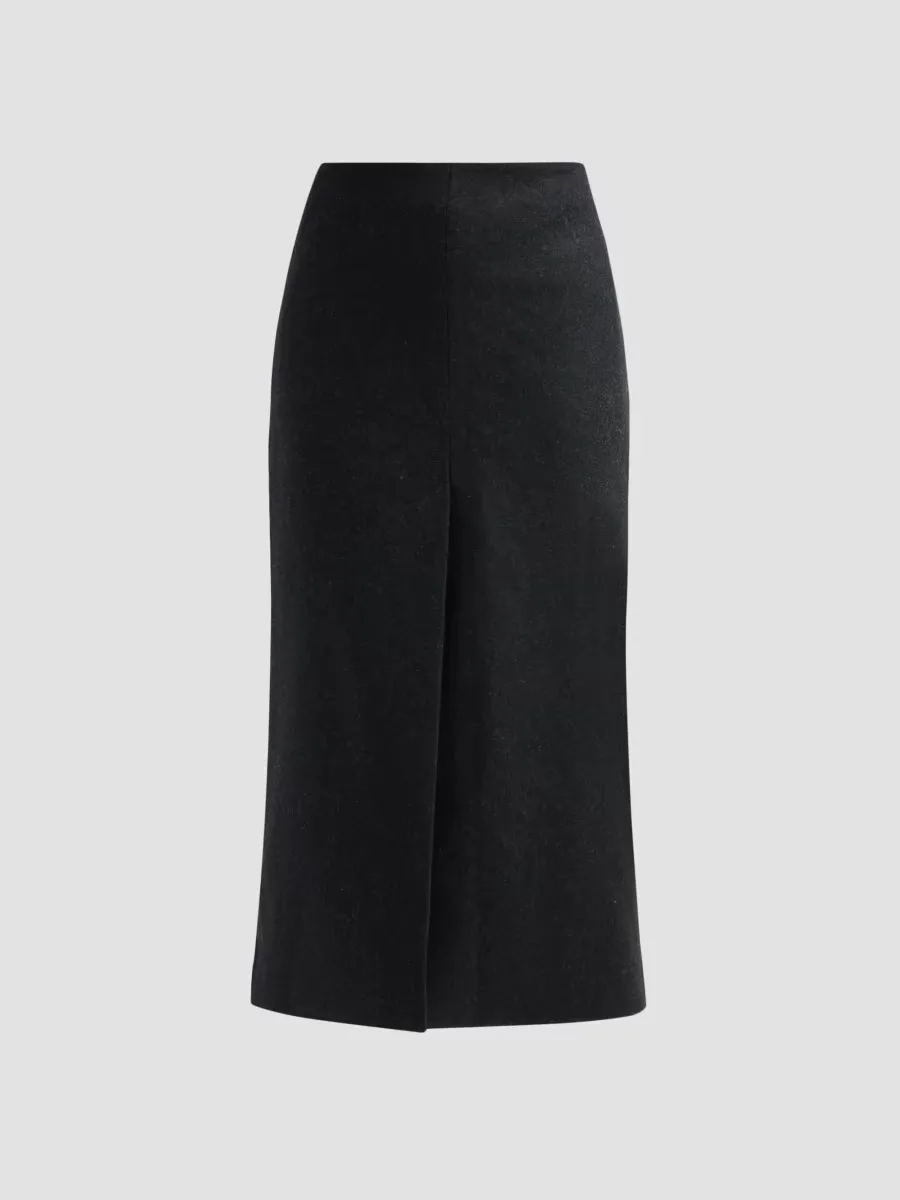 Mariha Wool Midi Skirt by Nili Lotan