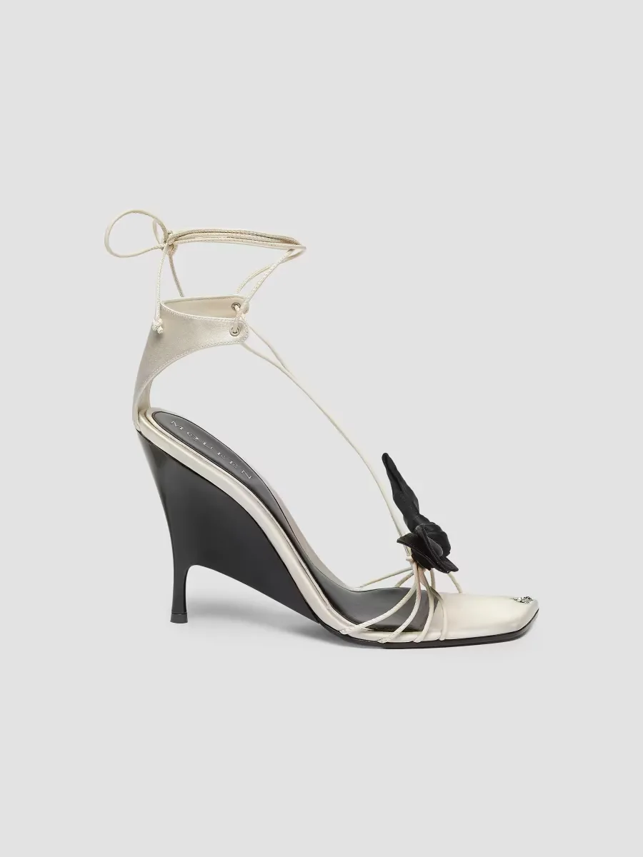 Koko 110MM Leather Wedge Sandals by McQueen