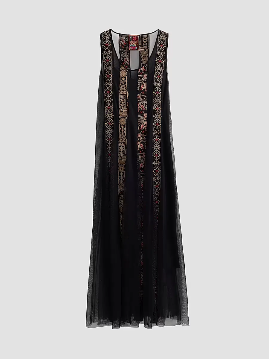 Ilenia Mesh Maxi Slipdress by Johnny Was