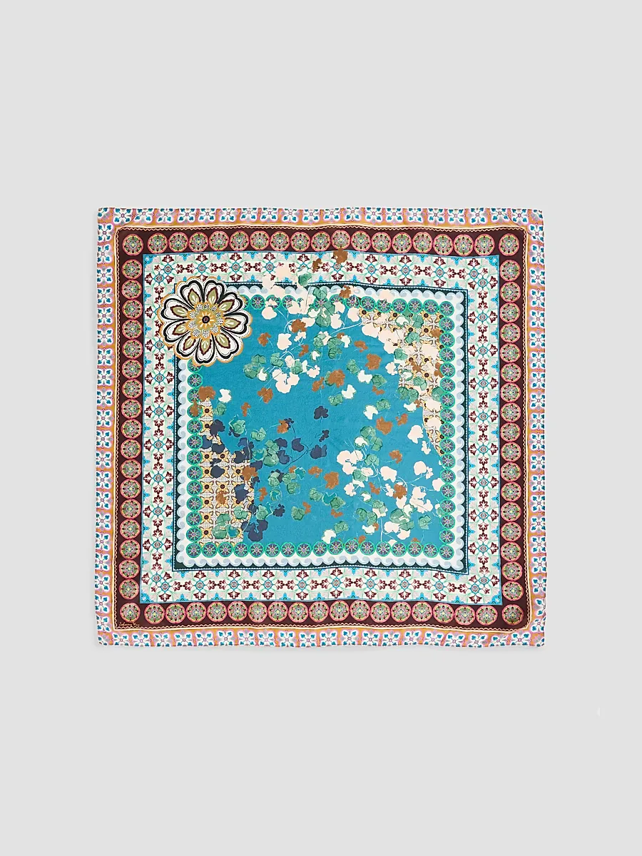 Descanso Printed Silk Scarf by Johnny Was