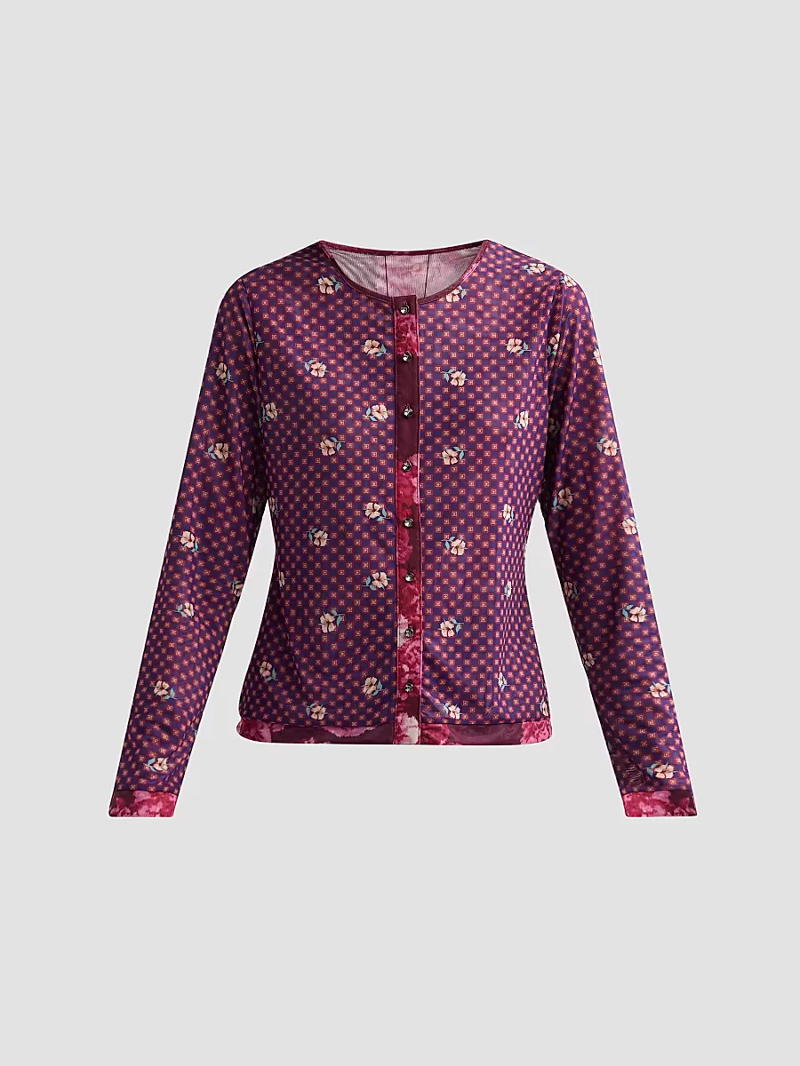 Caddey Victorianne Floral Cardigan by Johnny Was