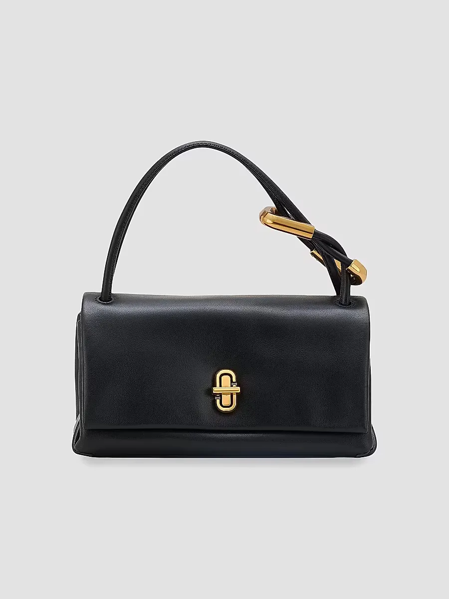 The Mini Dual Leather Top Handle Bag