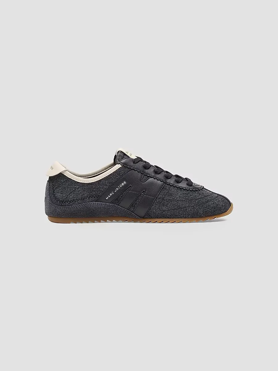 The 400 Bleecker Logo Denim Low-Top Running Sneakers by Marc Jacobs