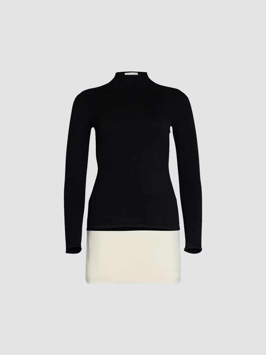 Shuri Two-Tone Mini Dress by SEROYA