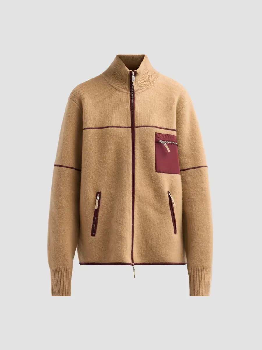 Louis Felted Wool-Cashmere Zip-Front Jacket by Guest in Residence