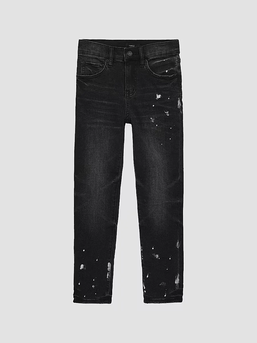Paint Splatter Skinny Jeans by Purple Brand
