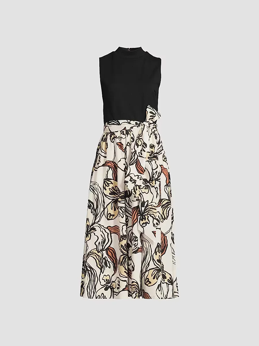 Prima Printed Sleeveless Midi-Dress by Lilly Pulitzer