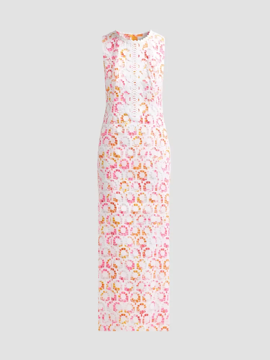 Kitt Lace-Overlay Maxi Shift Dress by Lilly Pulitzer
