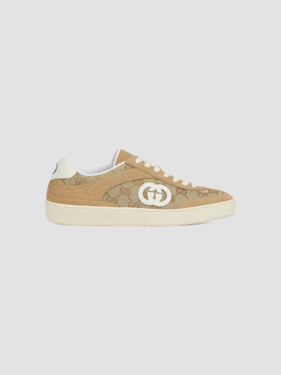 G75 Suede & GG Canvas Low-Top Sneakers by Gucci