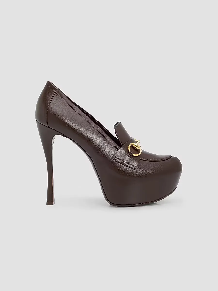 Flame 130MM Platform Pumps by Gucci