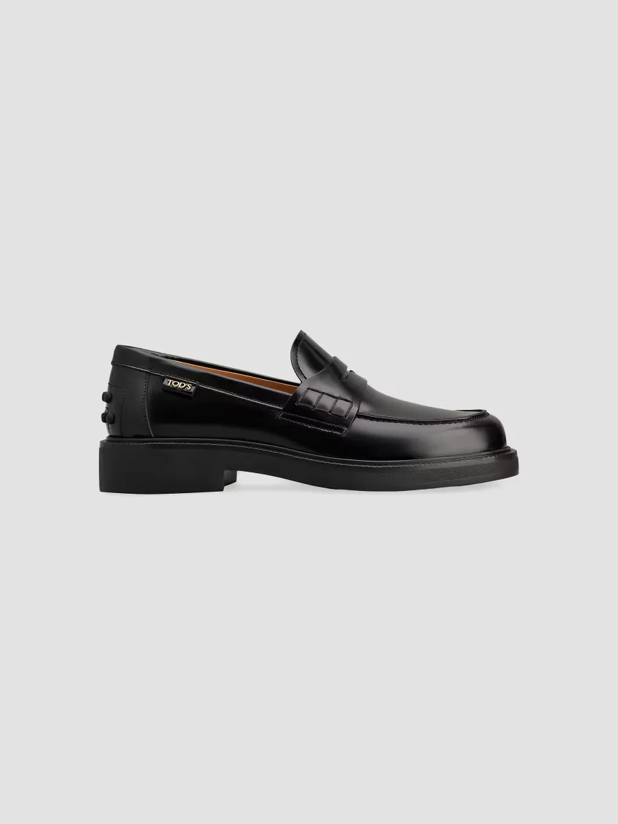 Logo-Detailed Leather Penny Loafers by Tod's