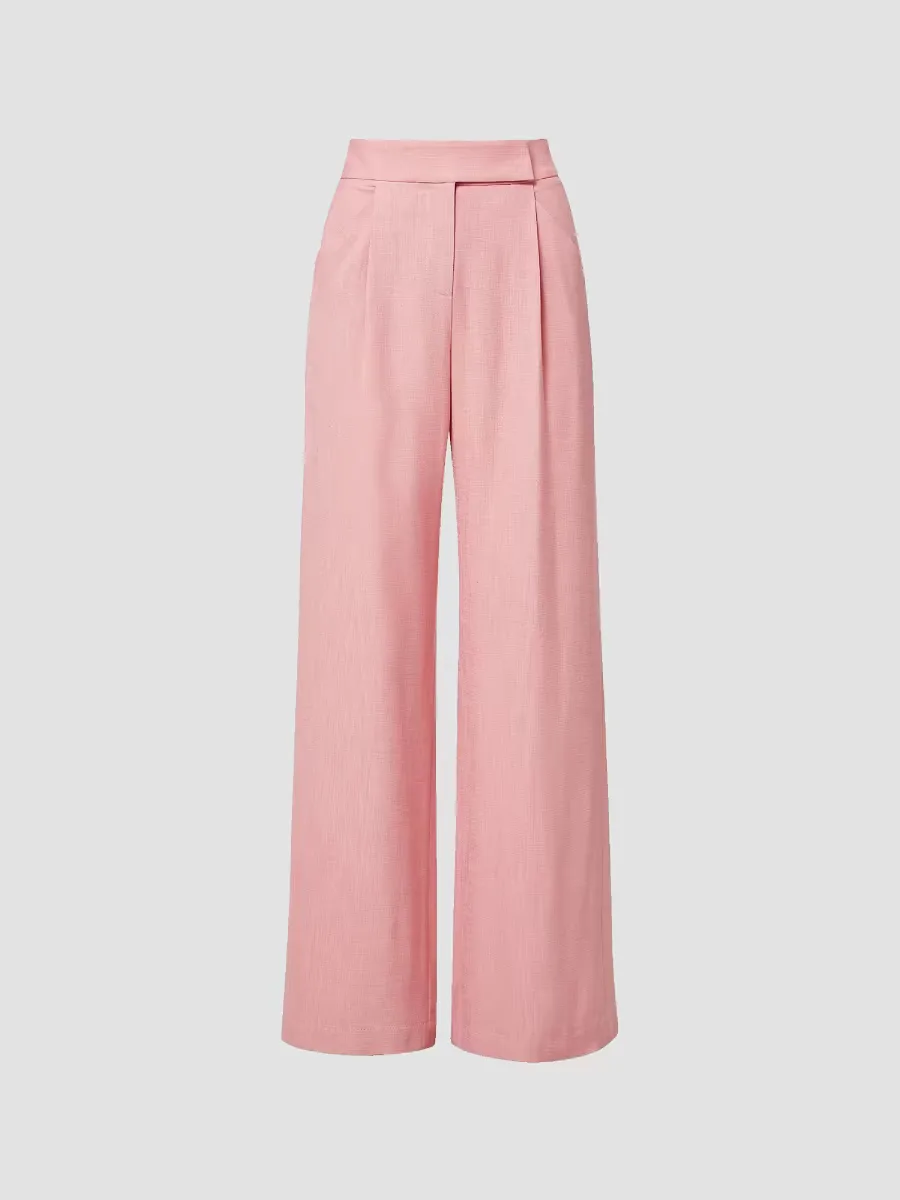 Marbeau High-Rise Wide-Leg Pants by Veronica Beard