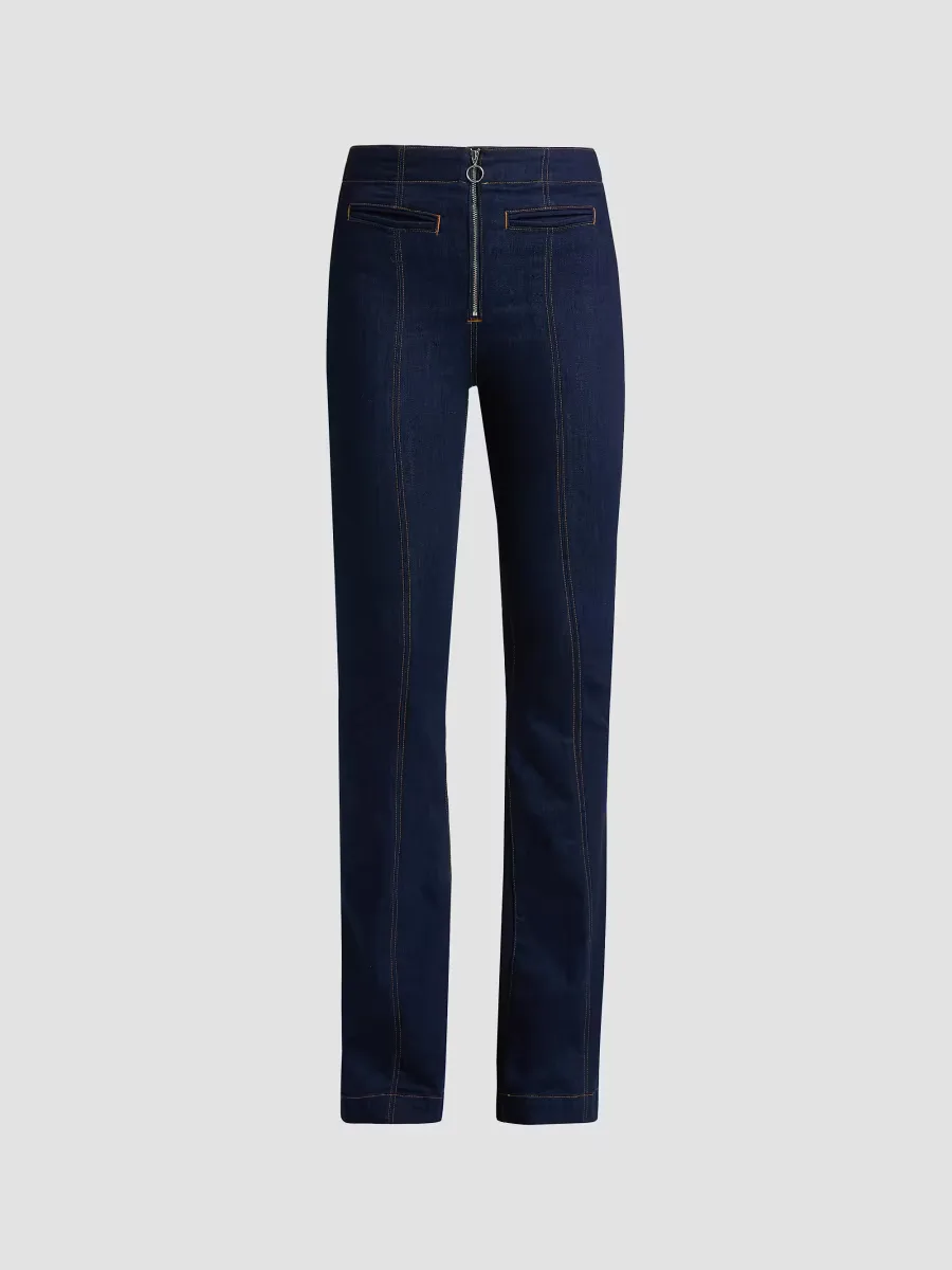 Beverly High-Rise Skinny-Leg Flare Jeans