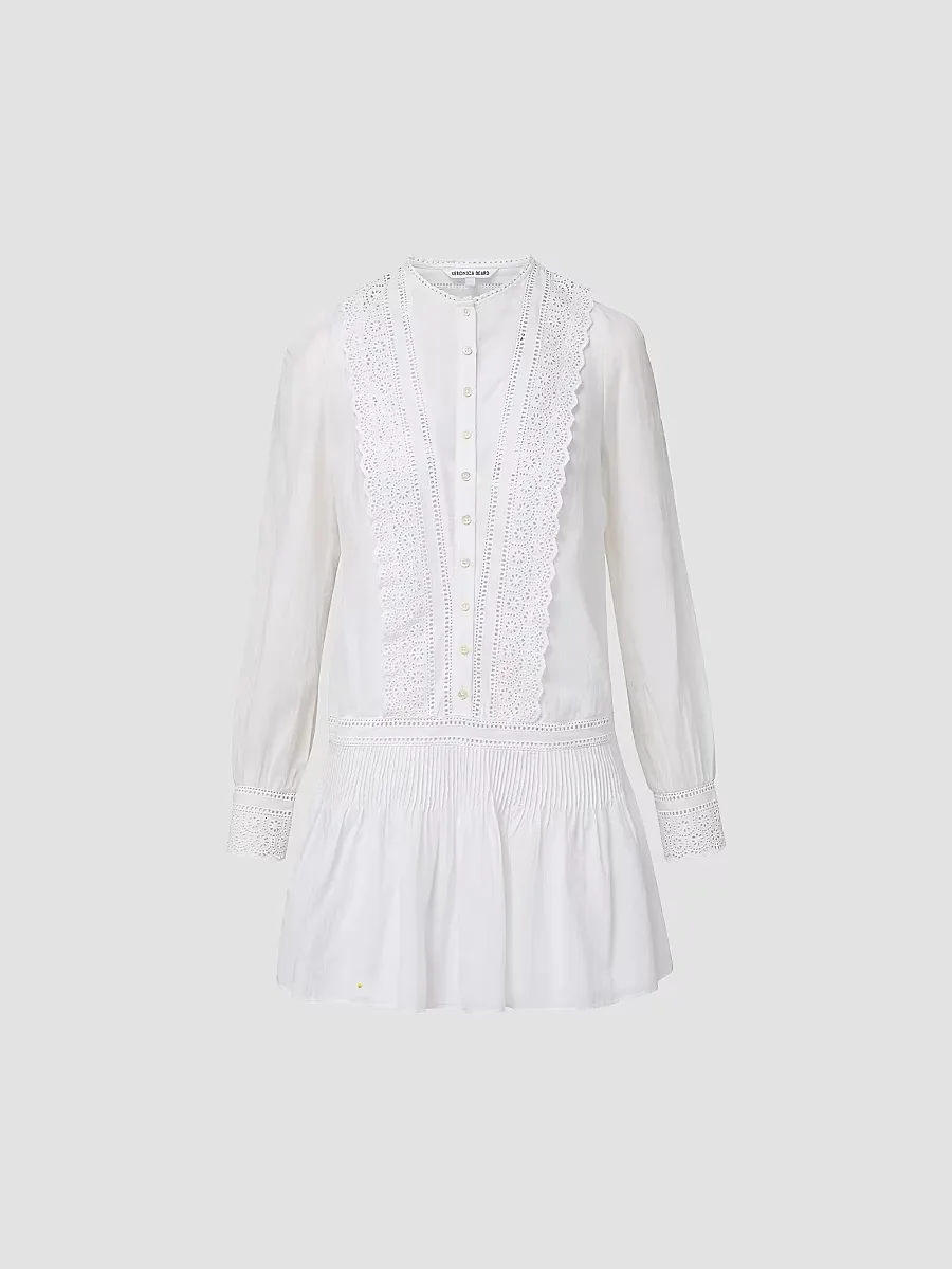 Marguerite Cotton-Blend Minidress by Veronica Beard