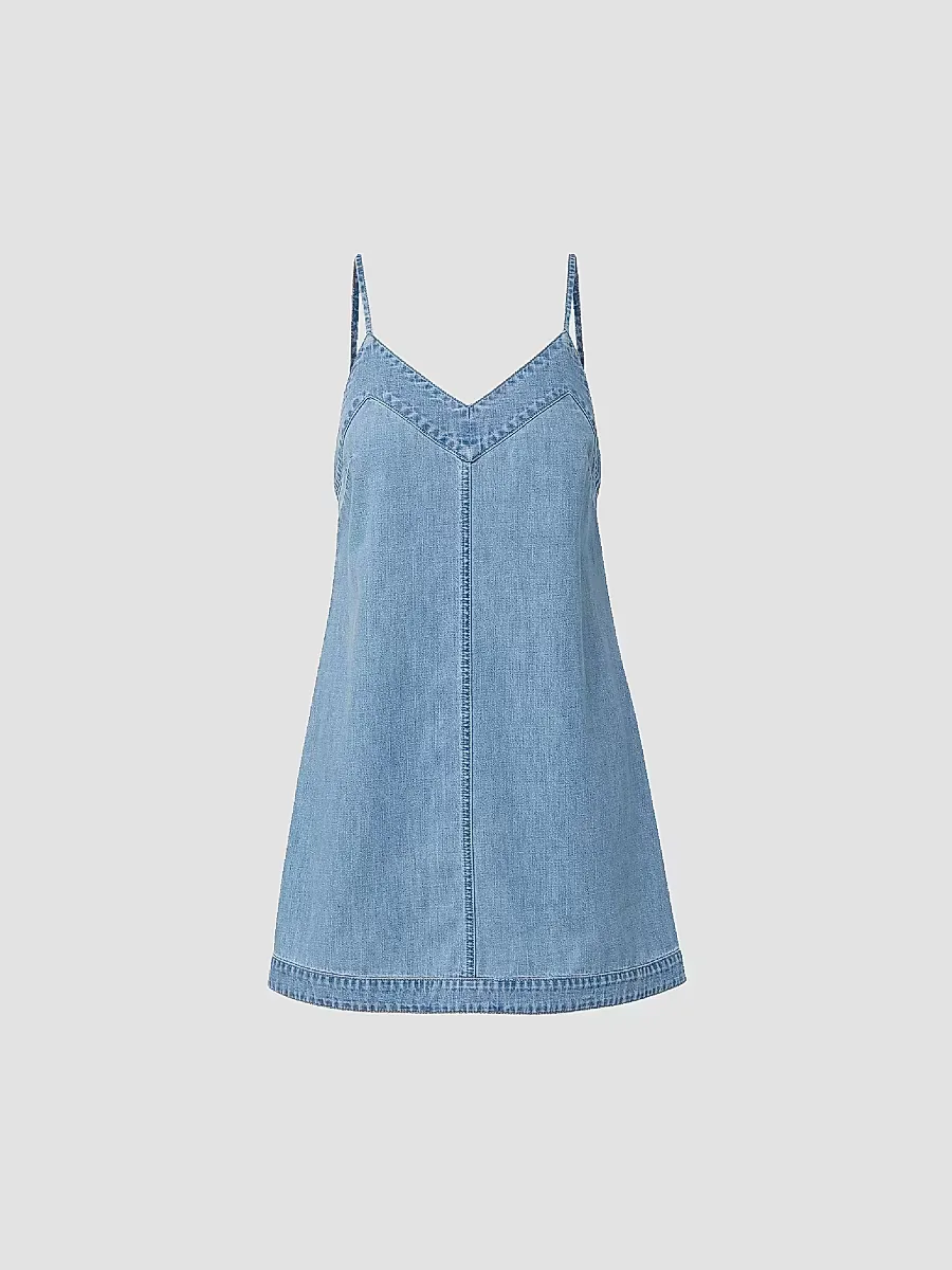 Chapmond Cotton Denim A-Line Minidress
