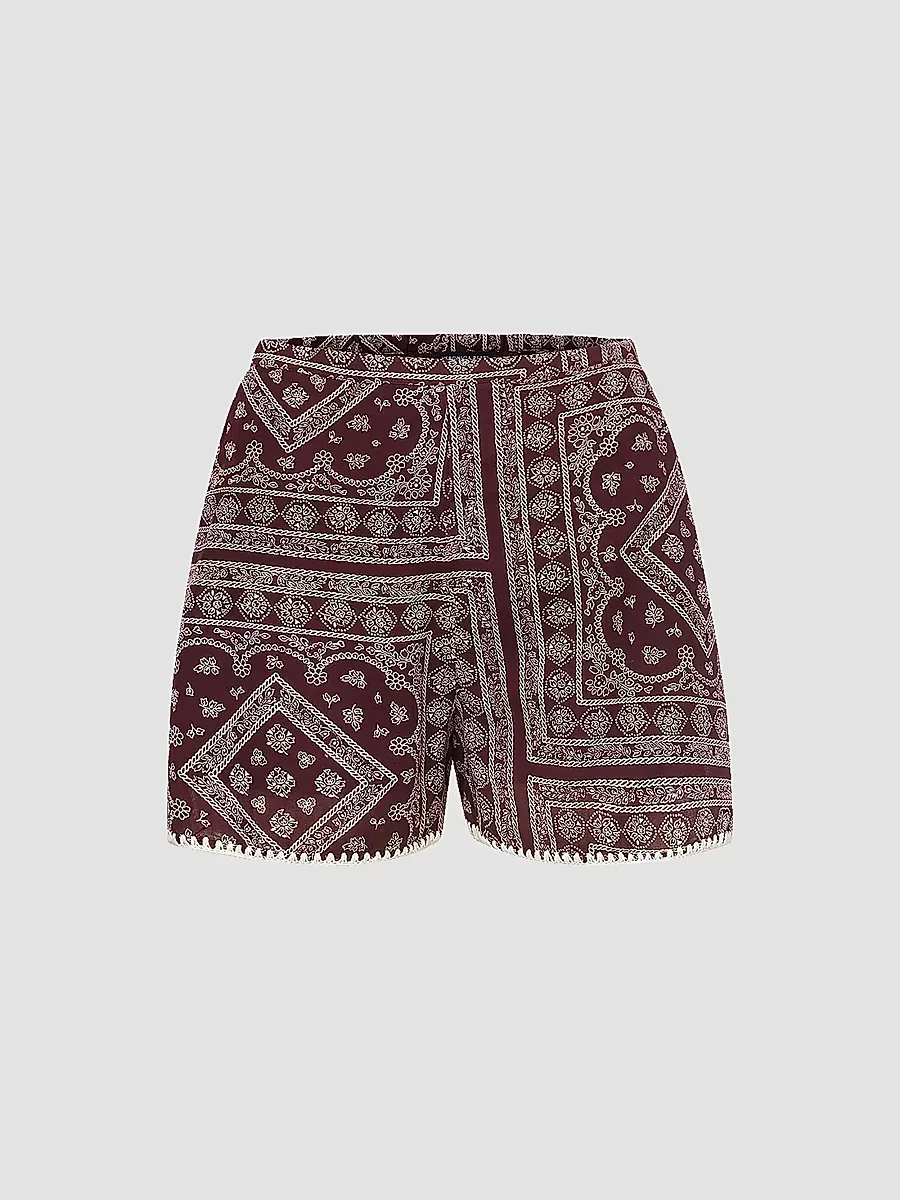 Tennison Printed Cotton-Blend Shorts