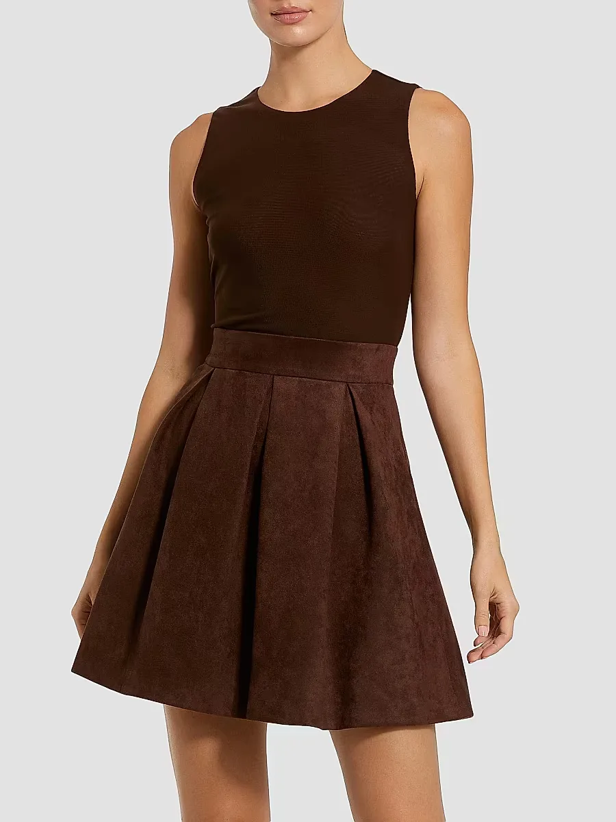 Mac Duggal Mix Media A-Line Minidress by M.A.C.