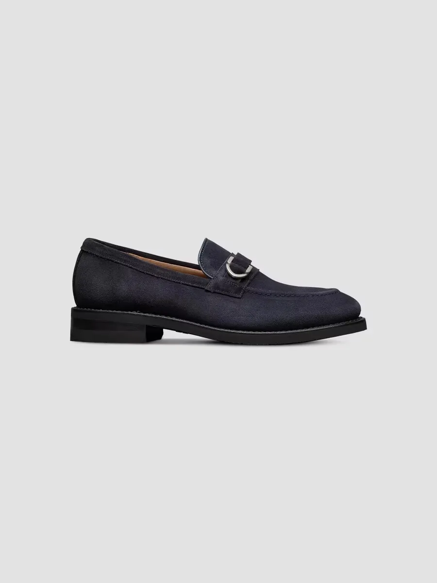 Rollins Buckle-Detail Leather Loafers