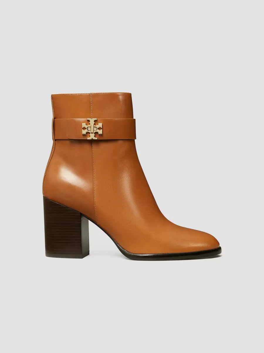 T-Lock 80MM Leather Ankle Boots by Tory Burch