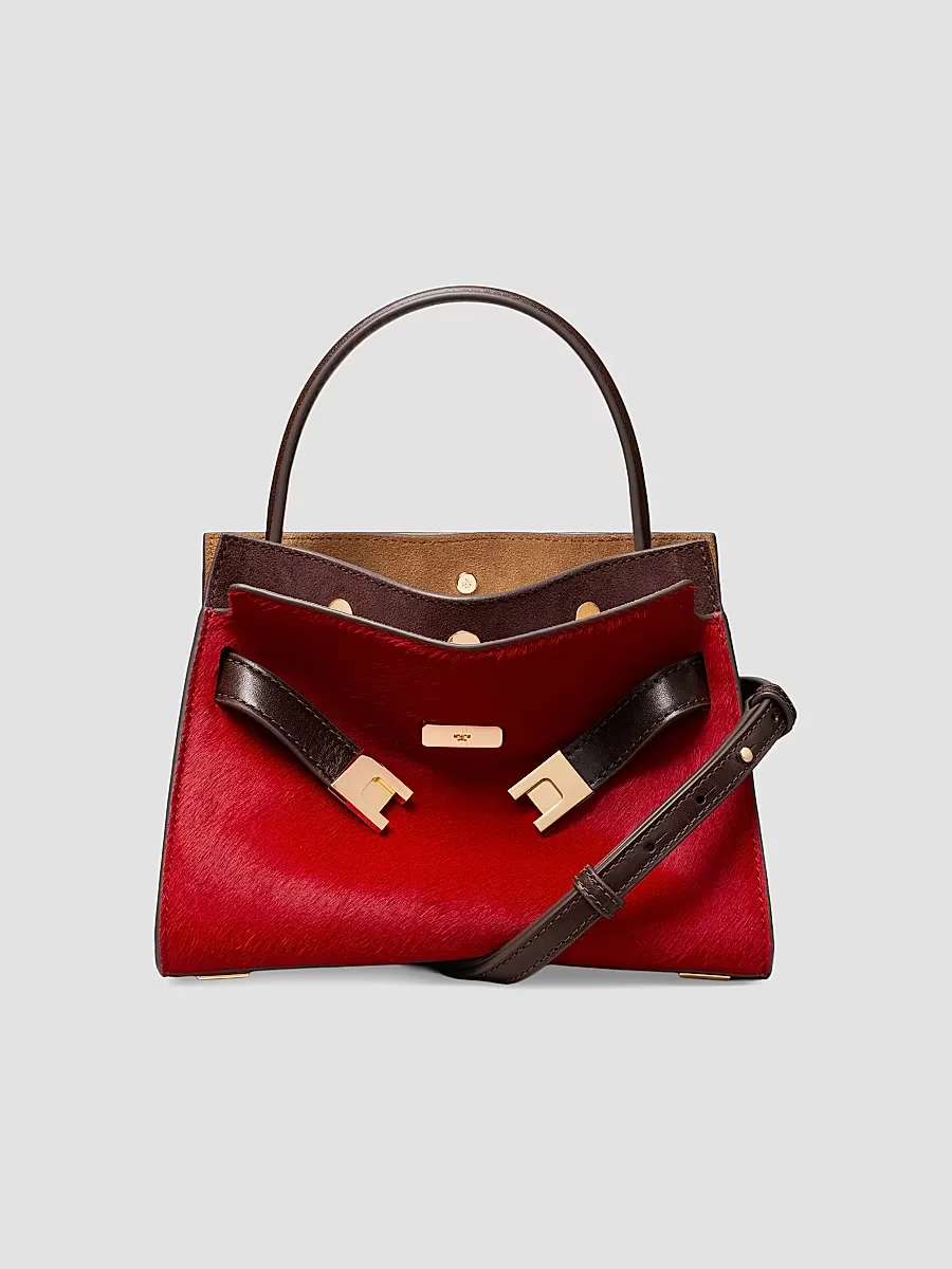 Lee Radziwill Small Calf Hair Top Handle Bag by Tory Burch