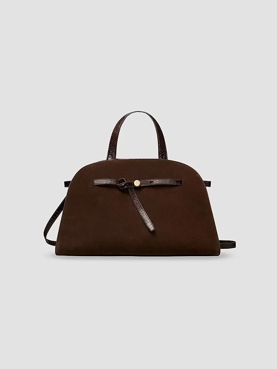 Romy Suede Top Handle Bag