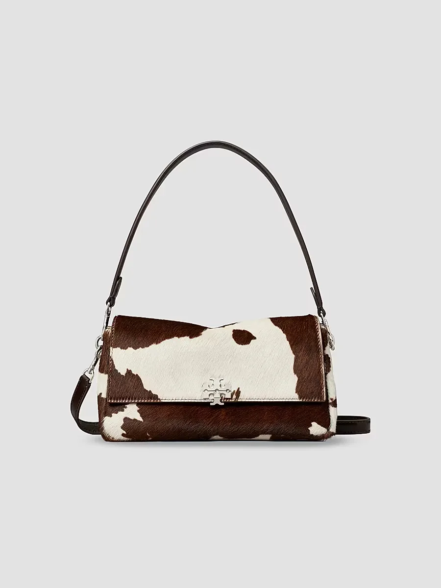 Charlie Small Printed Calf Hair Shoulder Bag by Tory Burch