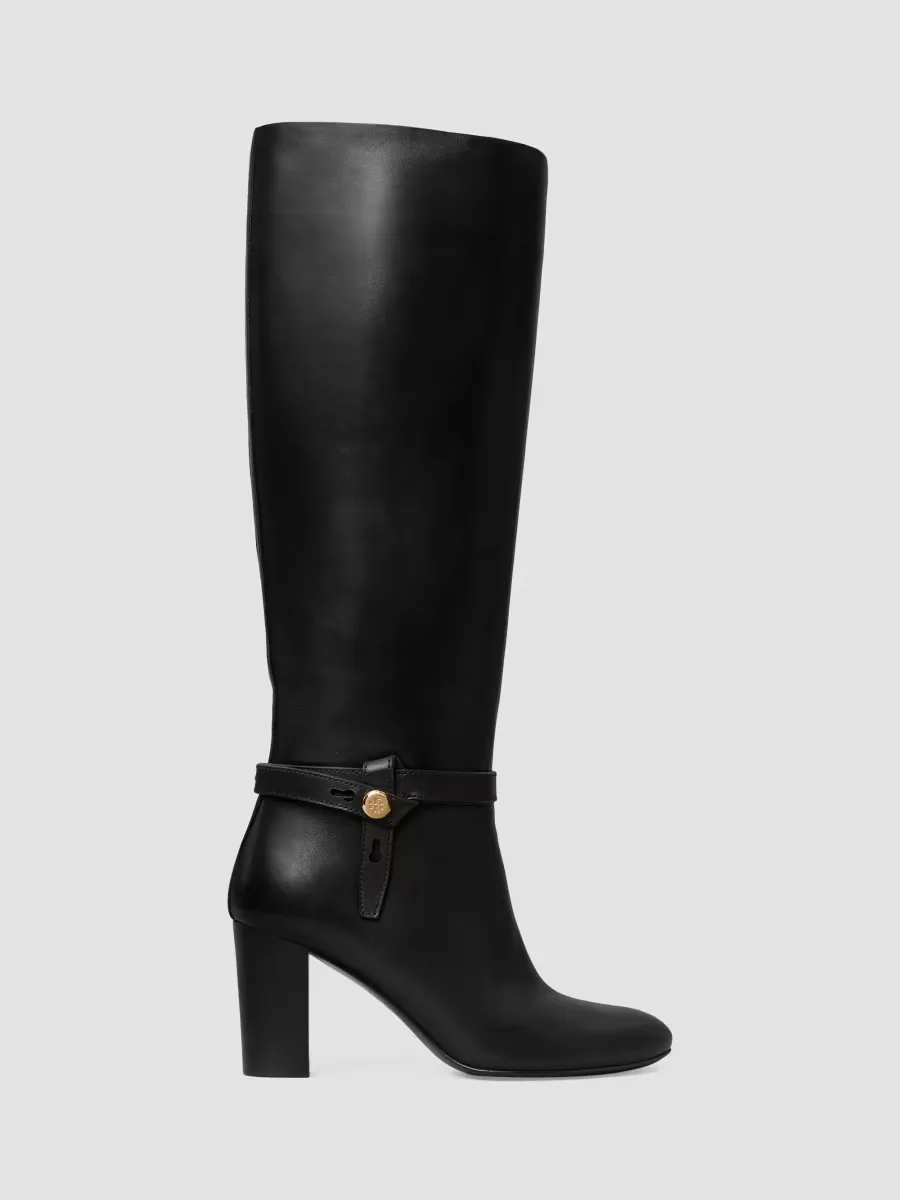Romy 70MM Leather Knee-High Boots by Tory Burch
