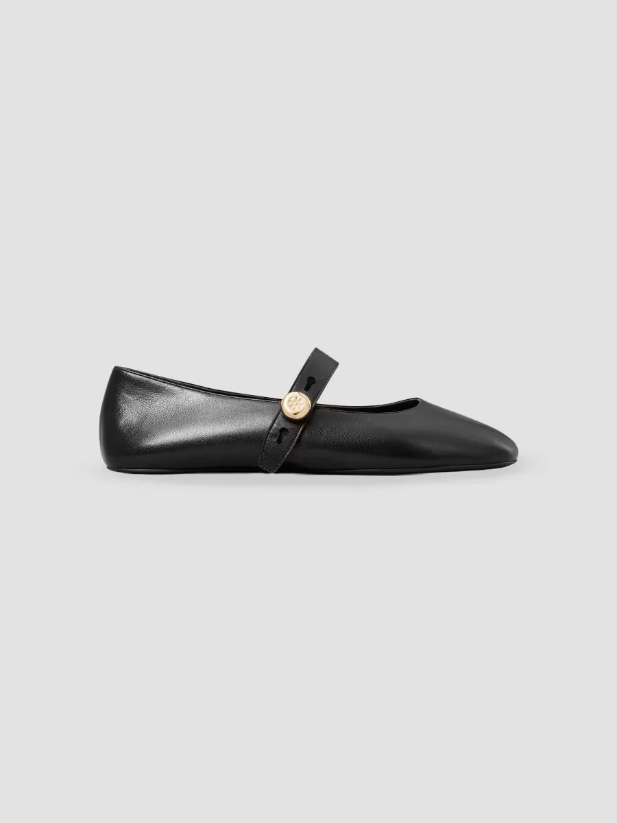 Romy Leather Mary Janes by Tory Burch