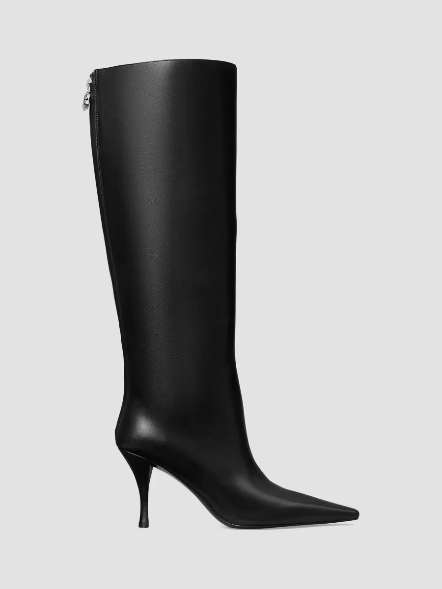Charlie 90MM Leather Knee-High Boots by Tory Burch