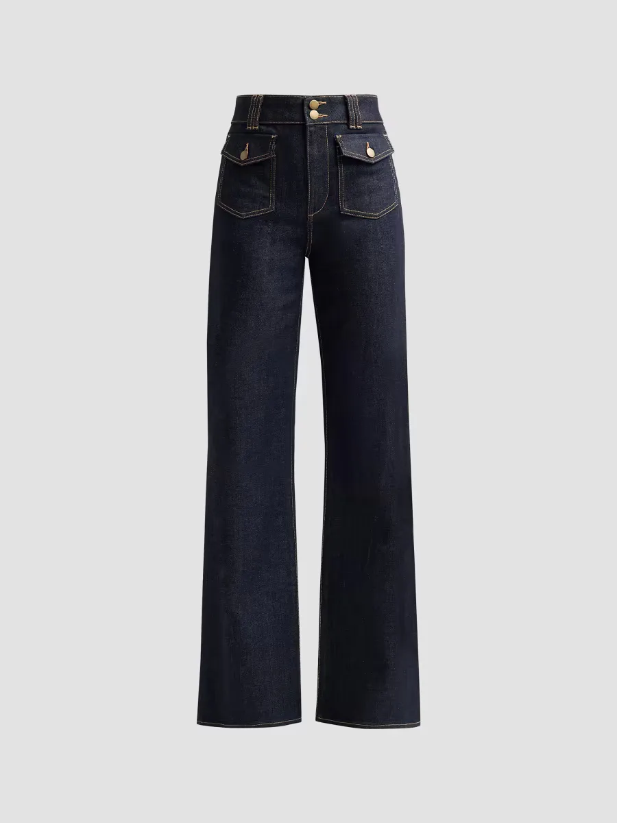 Fay Flap Pocket Flare Jeans by Ramy Brook