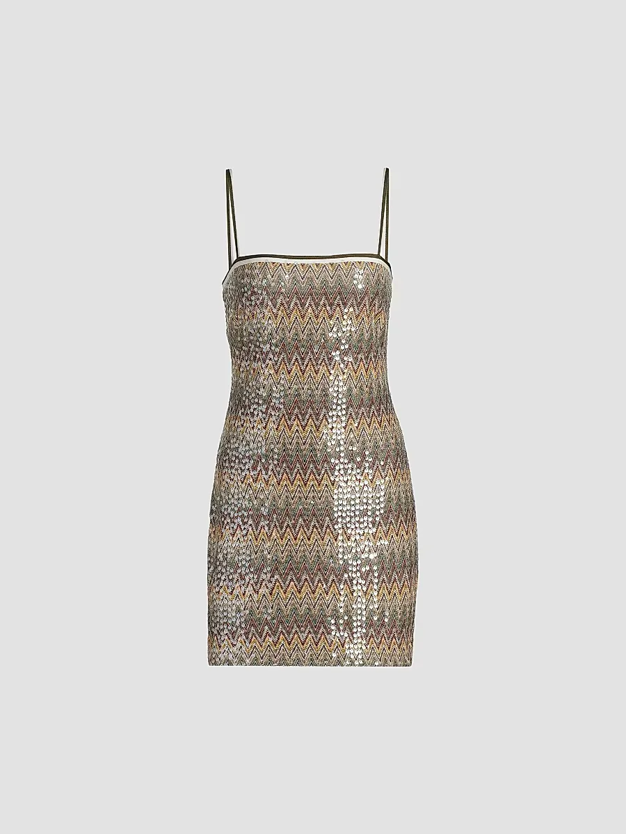 Ivanna Sequin Embellished Minidress
