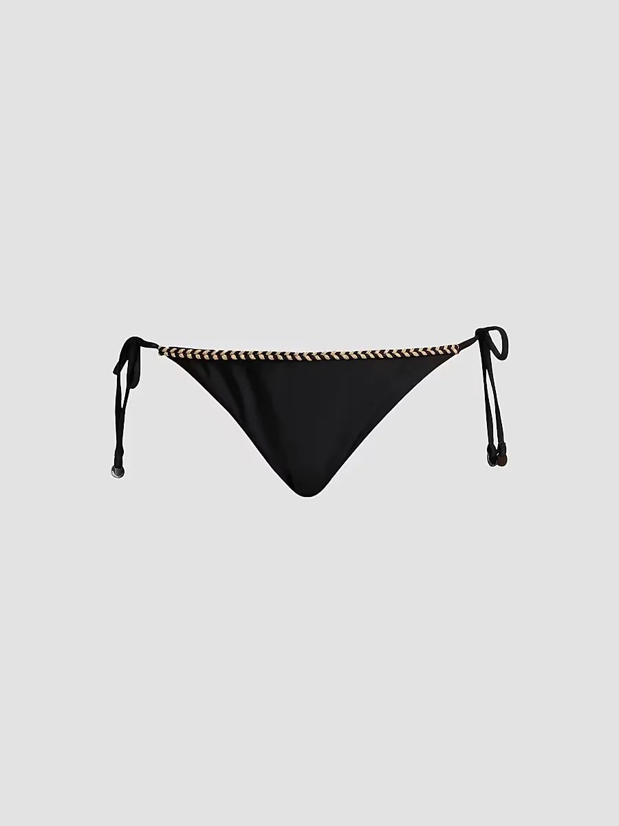 Benni Braided Side-Tie Bikini Bottom by Ramy Brook