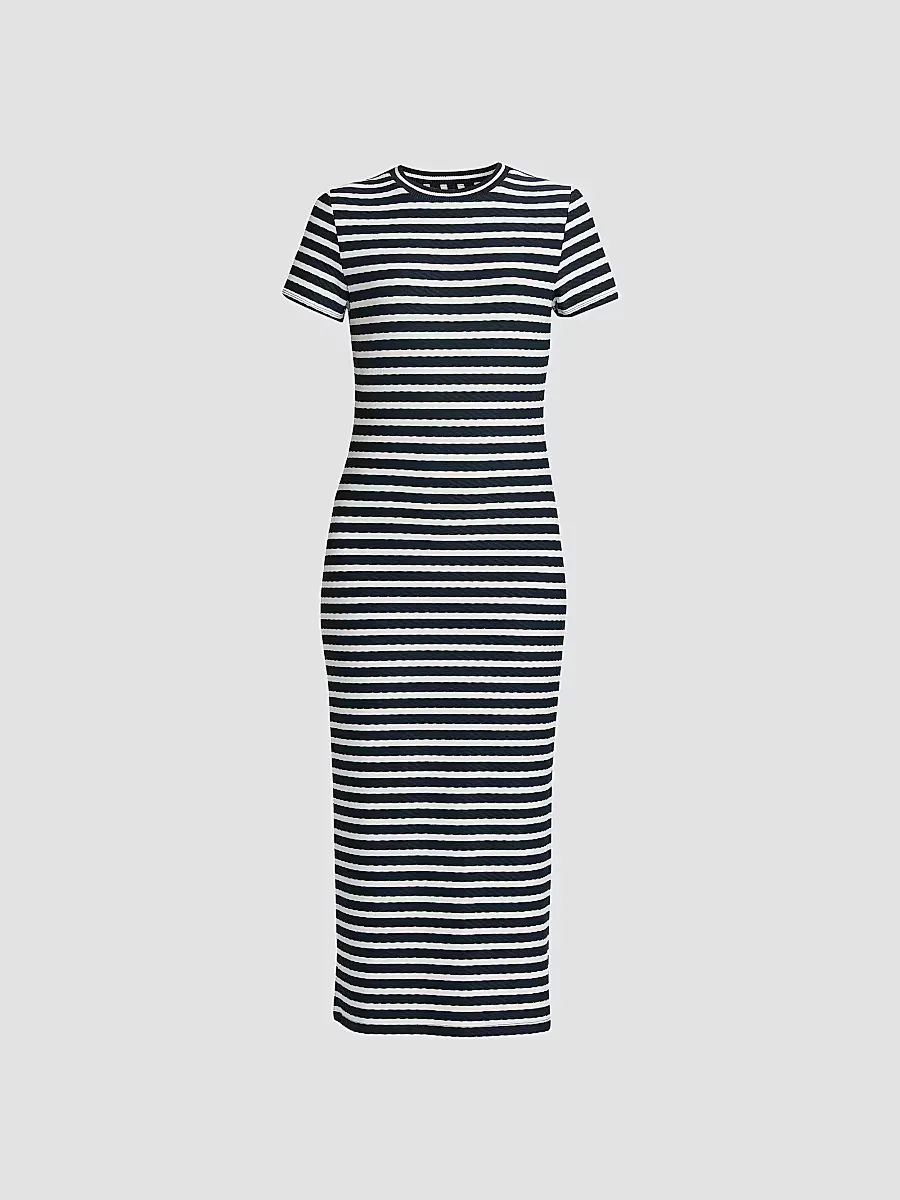 Skye Striped T-Shirt Midi-Dress