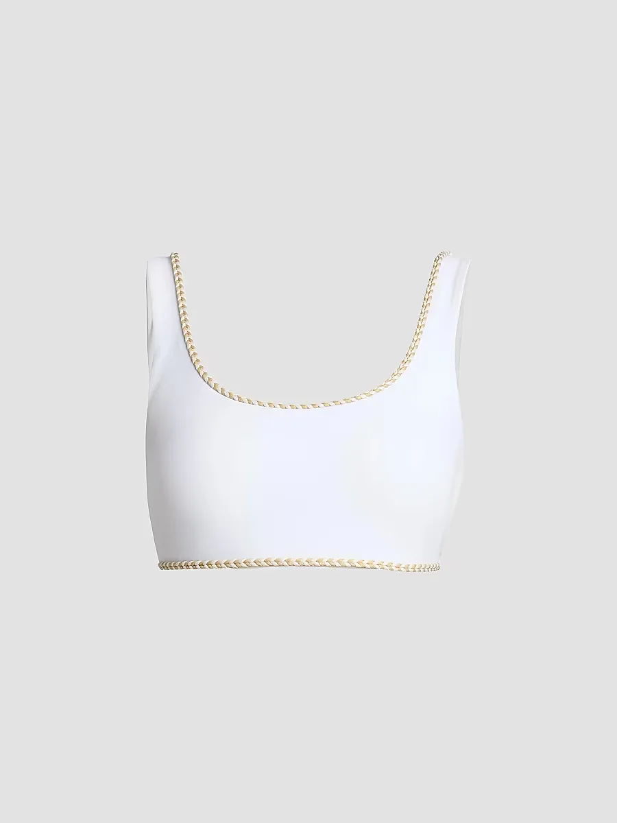 Maeve Braided-Trim Bikini Top by Ramy Brook