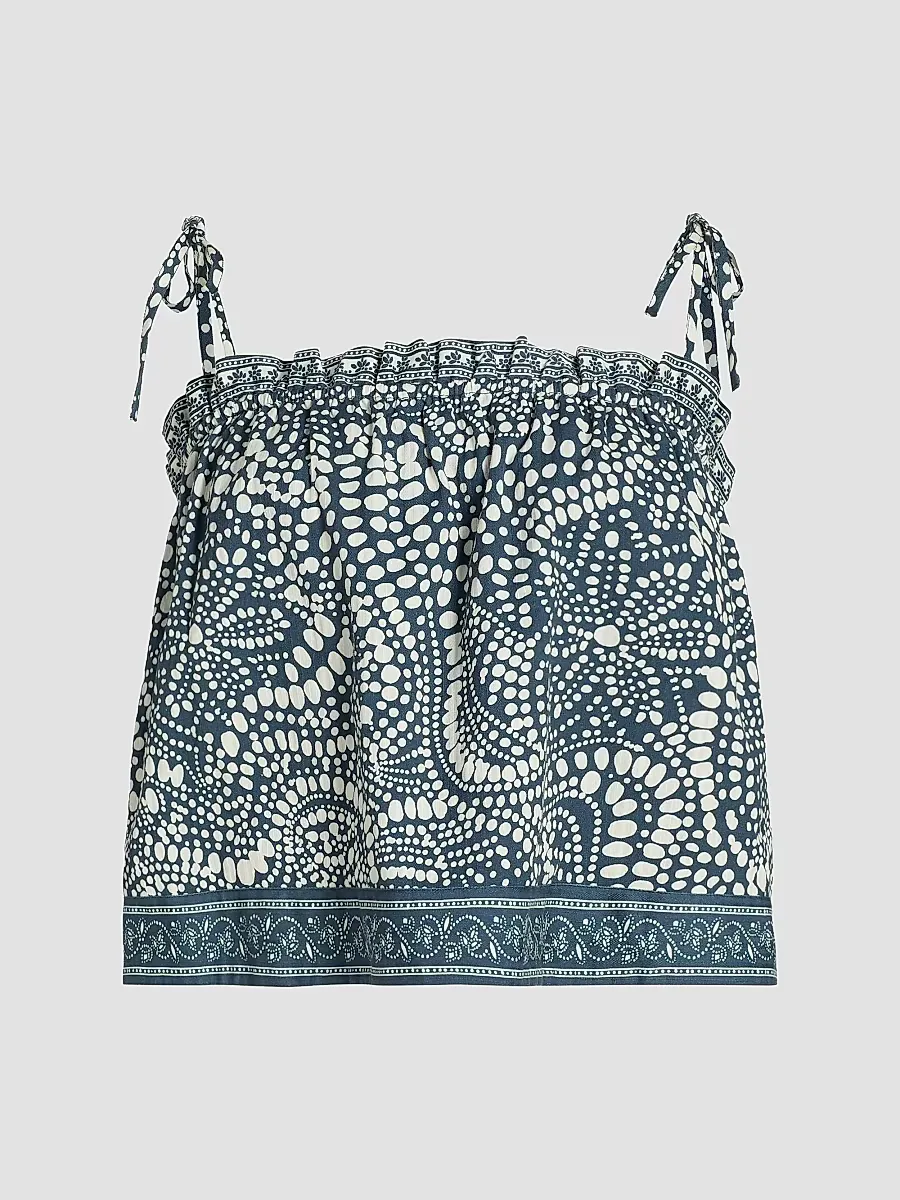 Scarlett Printed Cotton Top by Ramy Brook