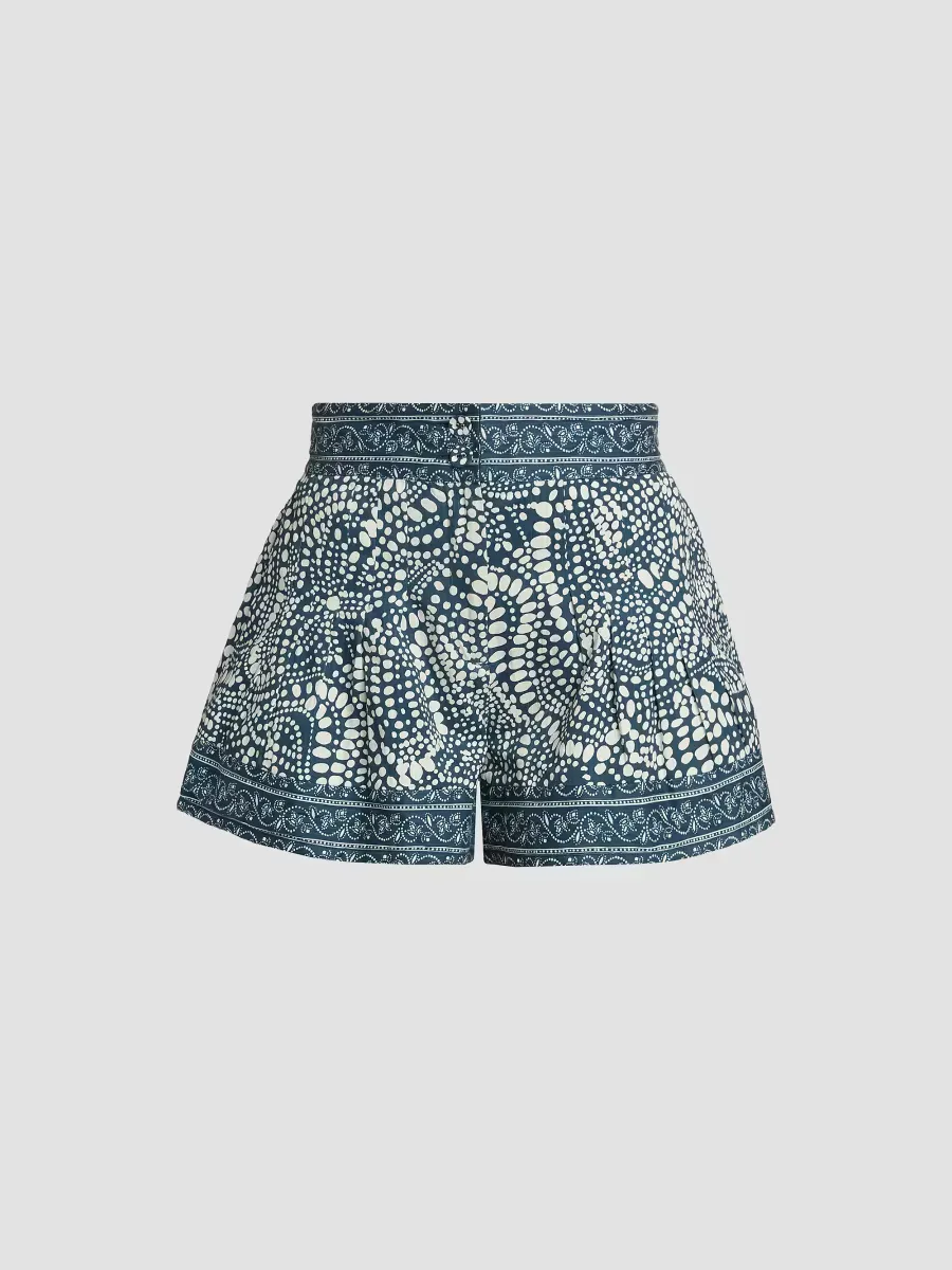Quinn Dot-Print Cotton Shorts by Ramy Brook