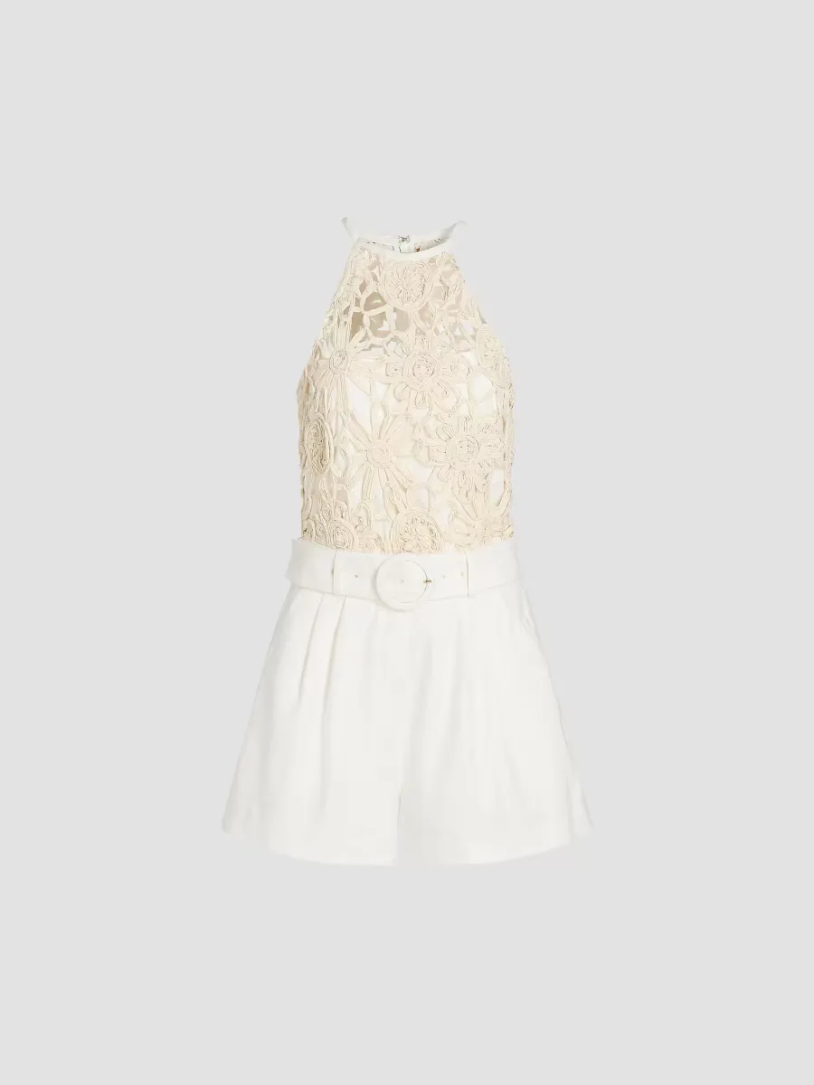 Aubree Textured Romper by Ramy Brook