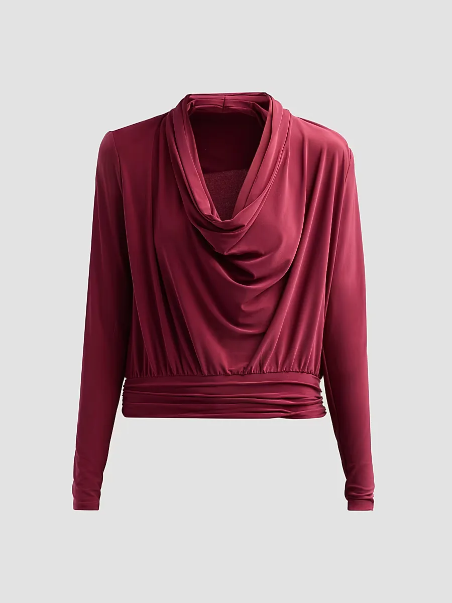 Eden Jersey Long-Sleeve Blouse by Ramy Brook