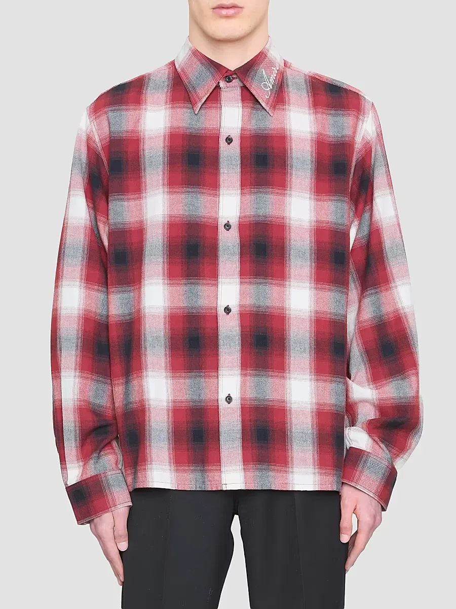 Cotton Flannel Shirt by AMIRI