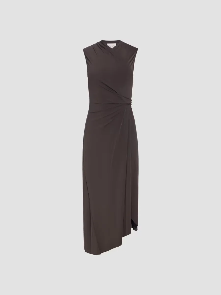 Amy Draped Jersey Midi Dress by Derek Lam