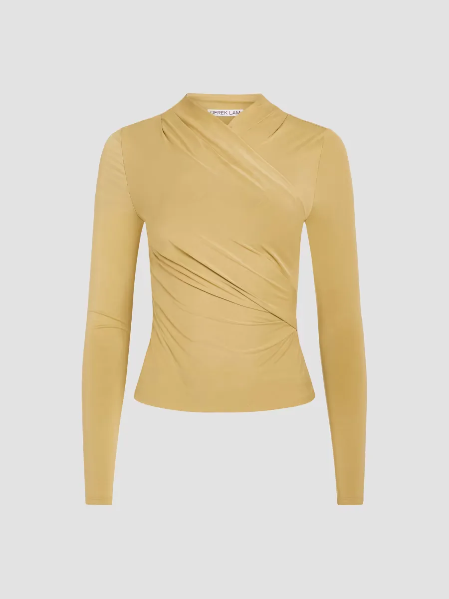 Isaiah Jersey Wrap Top by Derek Lam