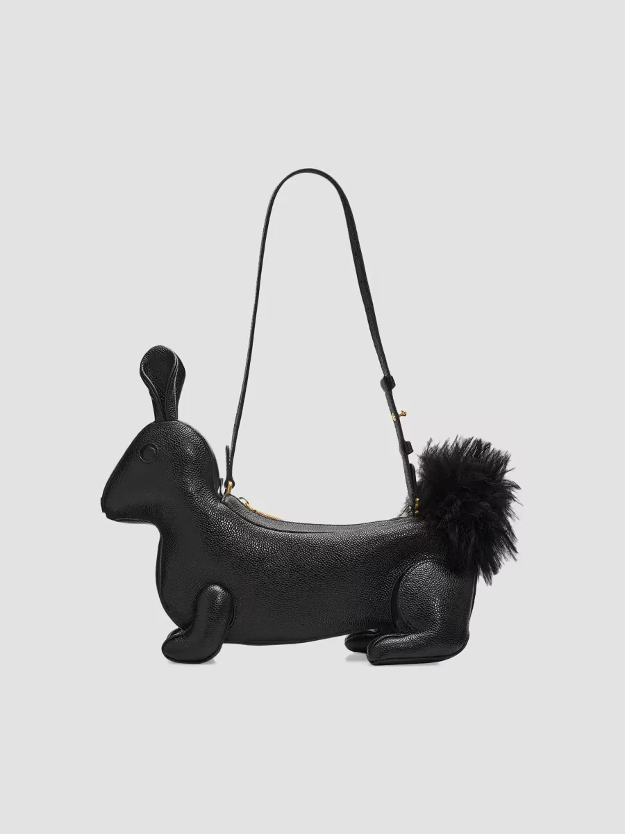 Baby Rabbit Pebble-Grain Leather Bag by Thom Browne
