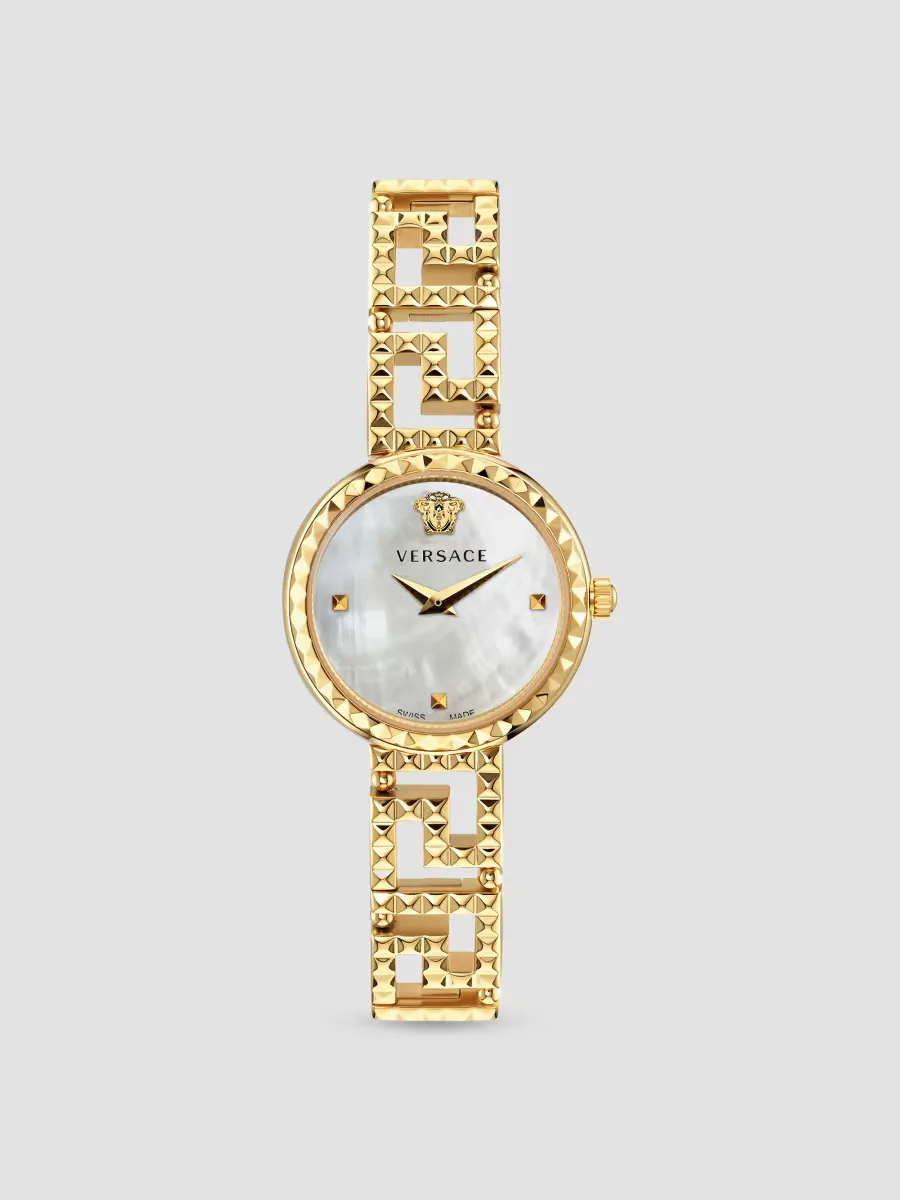 Greca Goddess Goldtone Stainless Steel Bracelet Watch 28MM by Versace