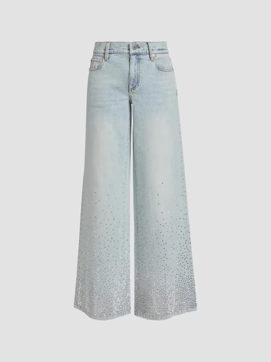 Amazing Embellished Baggy Jeans by Alice + Olivia