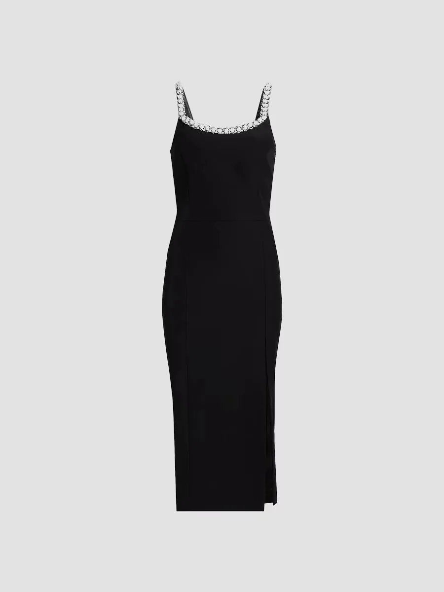 Prague Faux-Pearl-Embellished Stretch-Crepe Midi-Dress by Generation Love