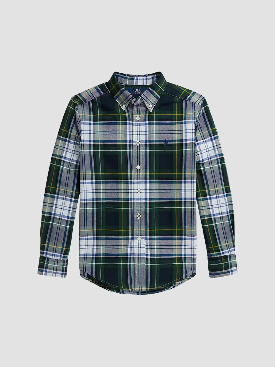 Plaid Cotton Oxford Shirt by Polo Ralph Lauren