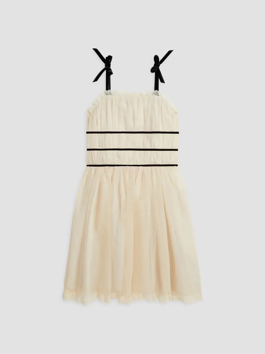 Lace-Trim Tulle Dress by Polo Ralph Lauren
